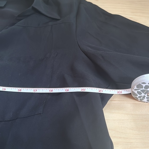 IZ BYER Black Button Up Top - Picture 7 of 8